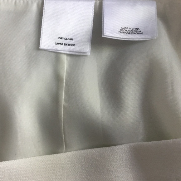 LE SUIT Winter White two piece belted suit jacket and midi skirt suit size 8 NWT - Picture 10 of 12
